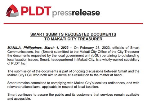 makati city treasurer's office|CTA orders Smart to show all financial records to Makati City governm.